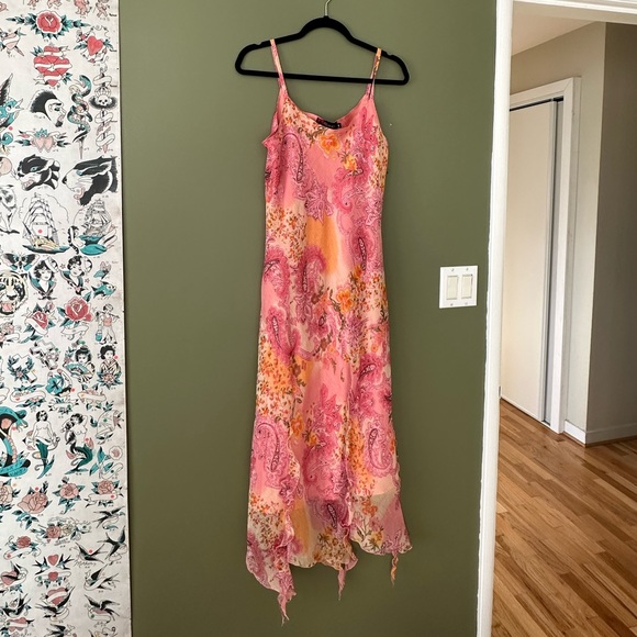 90’s chiffon slip dress - Picture 1 of 3
